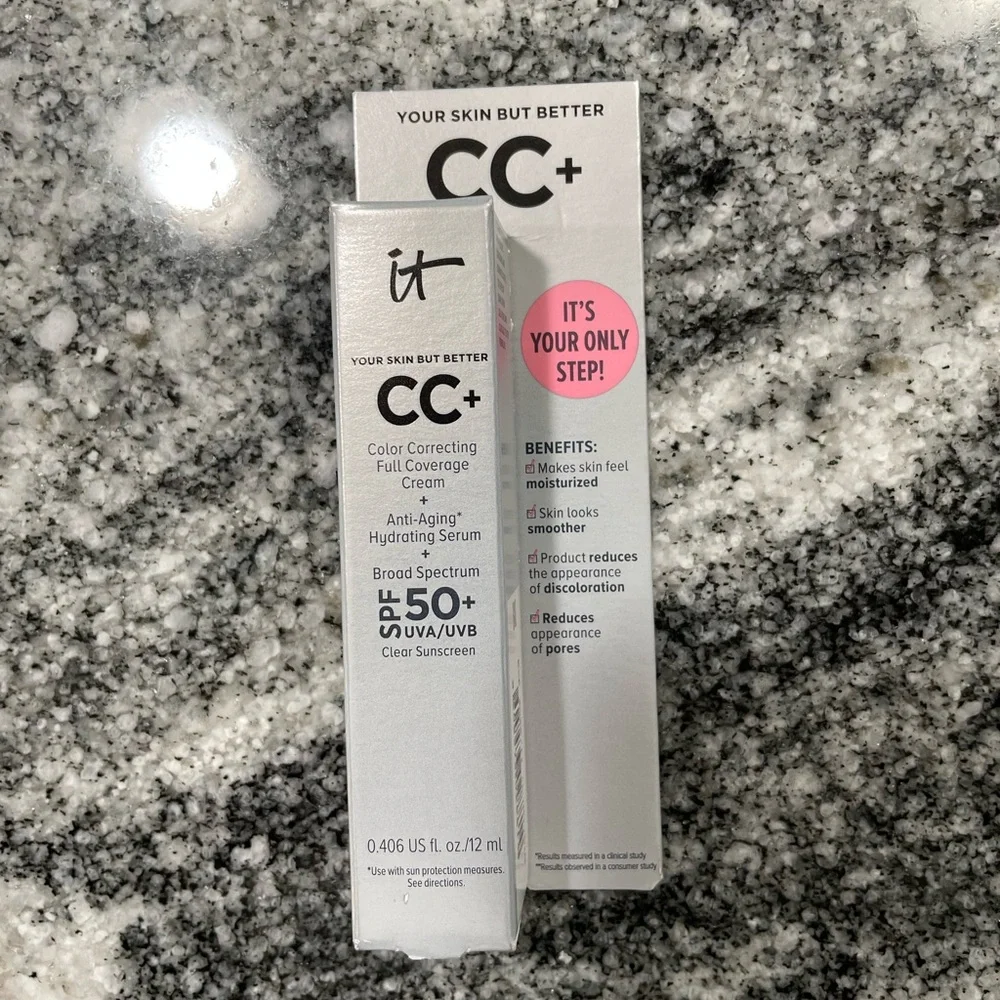 IT Cosmetics Your Skin But Better CC+ Cream Travel Size, Deep Honey - 0.4 fl oz
